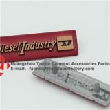 Red Color Metal Tag With Pins